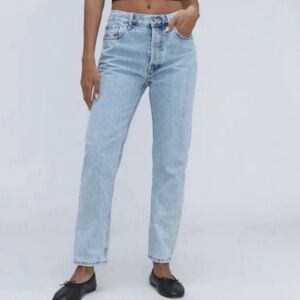 Everlane Organic Cotton Relaxed Straight Women's Jeans - size 33 Long